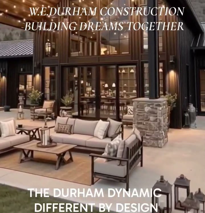 Finished outdoor living space on a new custom build